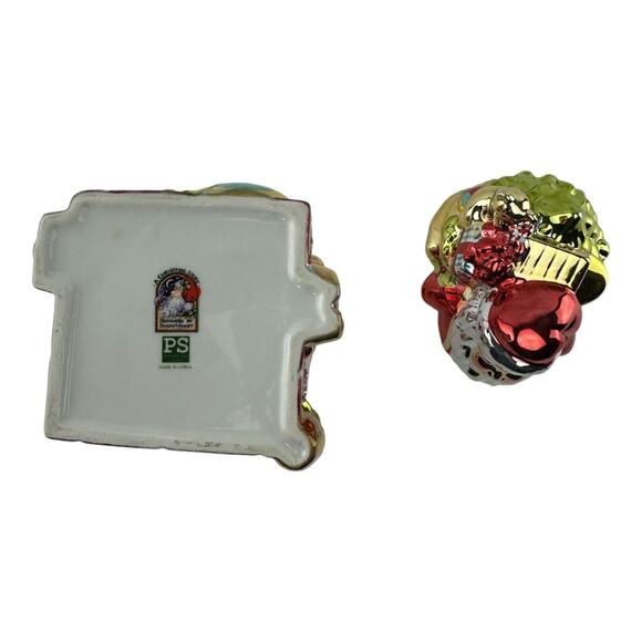 Portmeirion Studio A Christmas Story Santa Treat Jar Ceramic Metallic Glaze - Picture 12 of 16